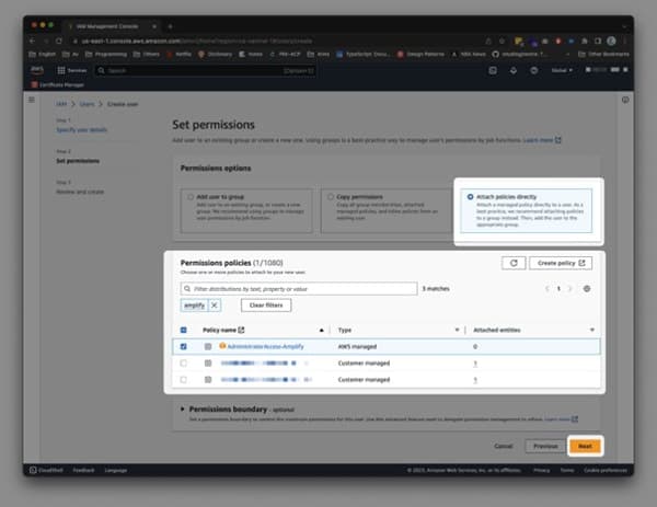 Set Permissions
